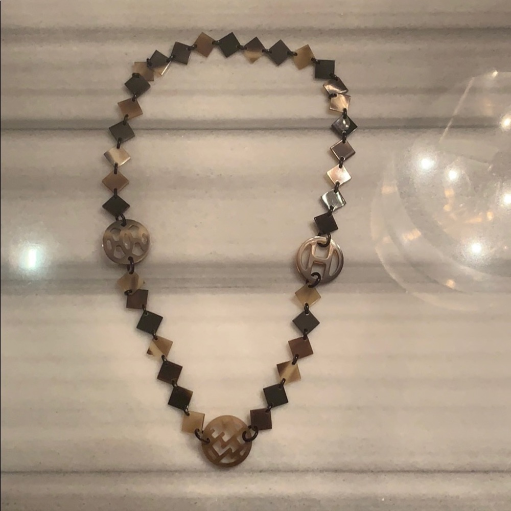 HERMES authentic horn necklace